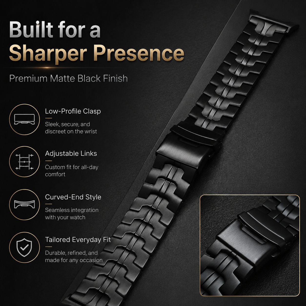 Titanium Prestige Band for Galaxy Watch 8 Classic – 46 mm