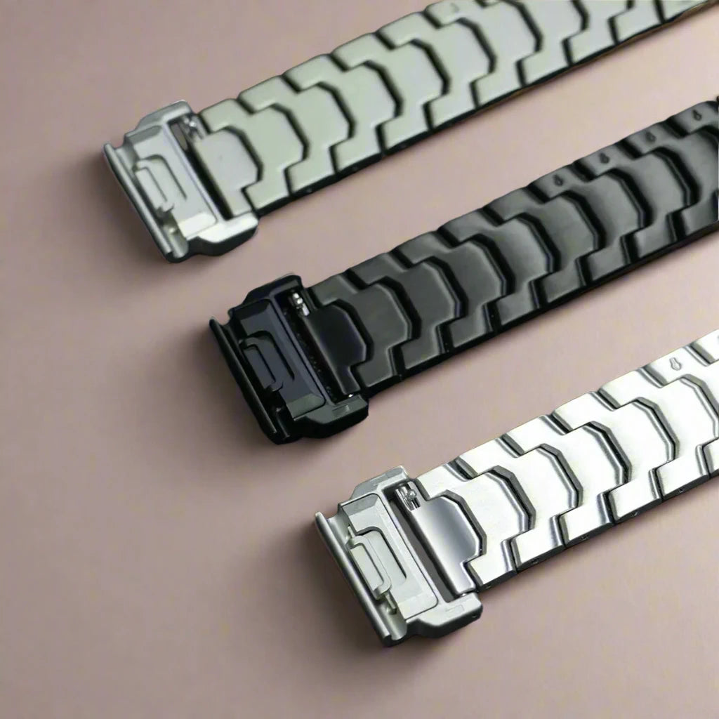 Quick Stainless Steel Strap for Garmin Watch Fenix 5/5X/5XPlus/6/6X/6XPro/7x 26mm 22mm Titanium Color Metal Band Forerunner 945 Avontic