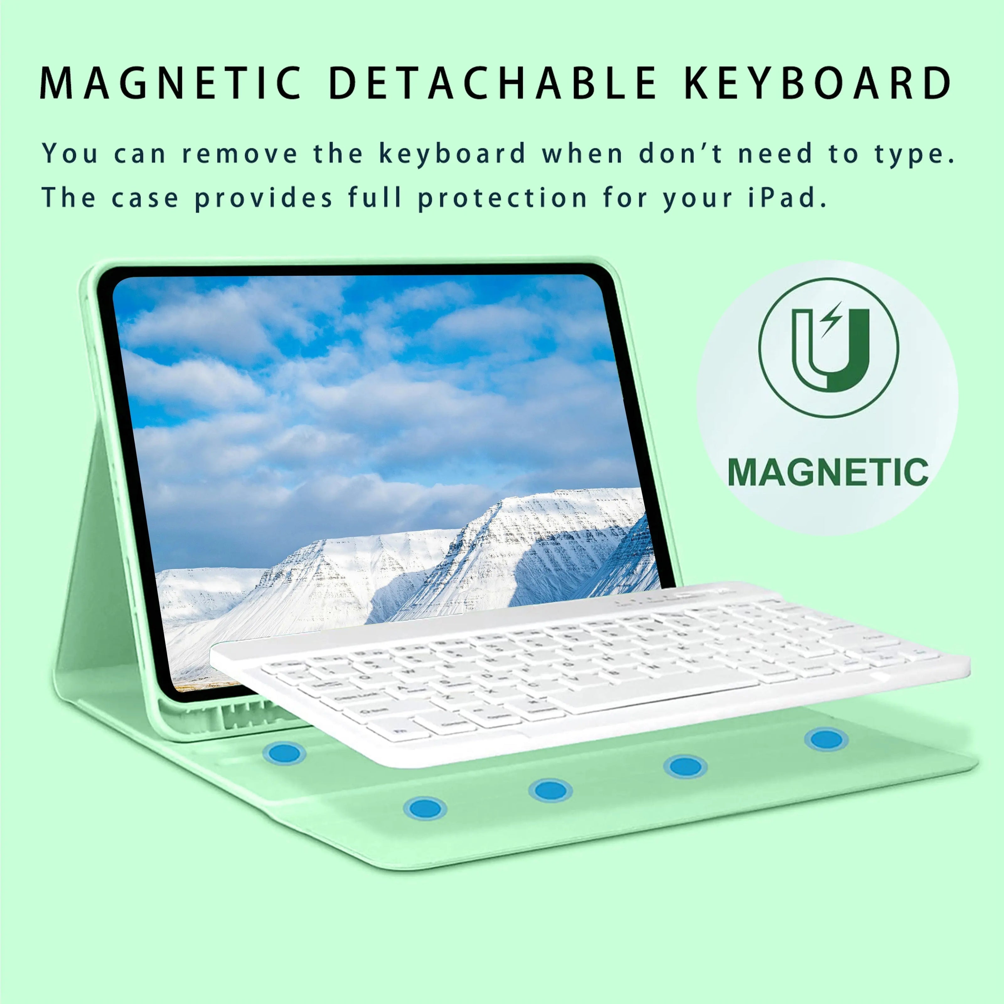 Keyboard Case for iPad Air 1/Air 2/Air 3/Air 4/Air 5 Avontic