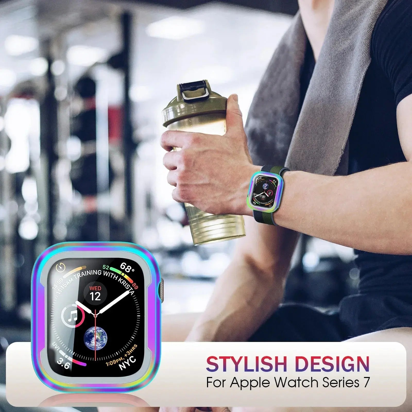 Aluminum Alloy Watchcase Cover for Apple Watch Ultra Series 10 9 8 7 6 5 Bumper Case 46mm 45mm 41mm 42mm Accessories Frame Metal Avontic