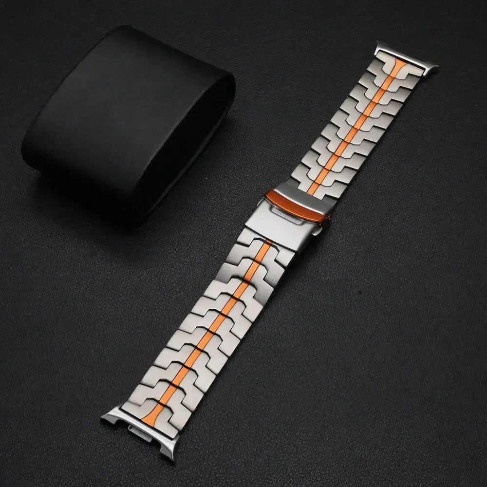 Black Gold Titanium Band for Samsung Galaxy Watch 8 Ultra2 Correa Bracelet Accessories for Samsung Watch8 Ultra 2 Loop Wristband Avontic