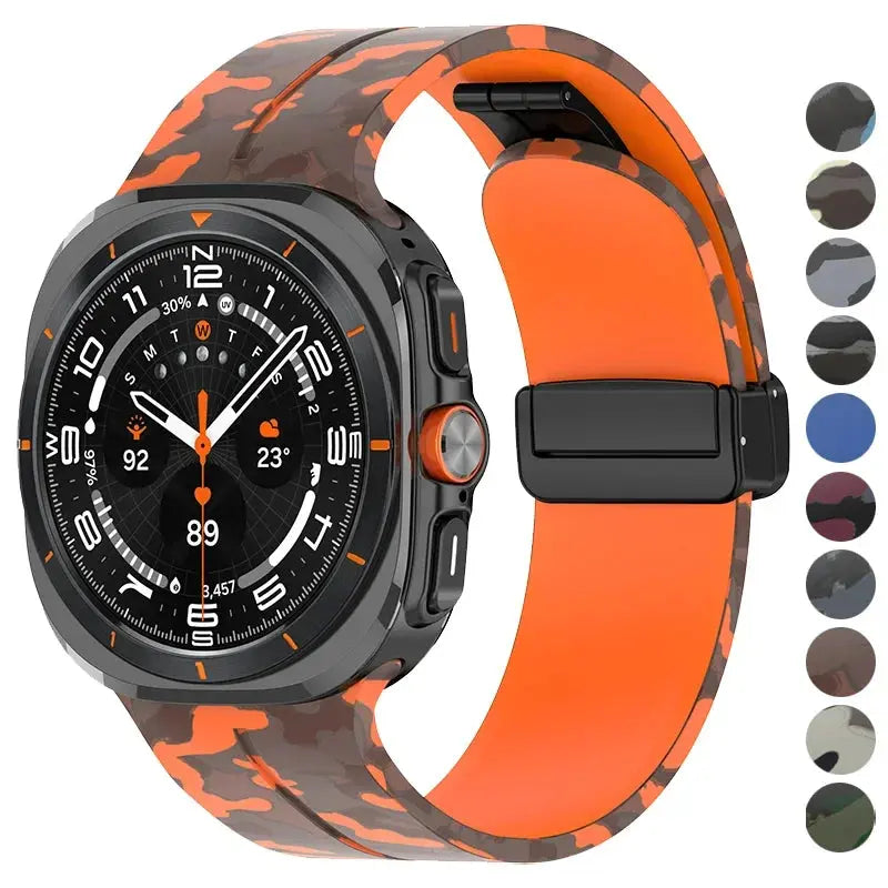 UltraFlex Camo Magnetic Silicone Band for Galaxy Watch Ultra & Ultra 2 (2026)