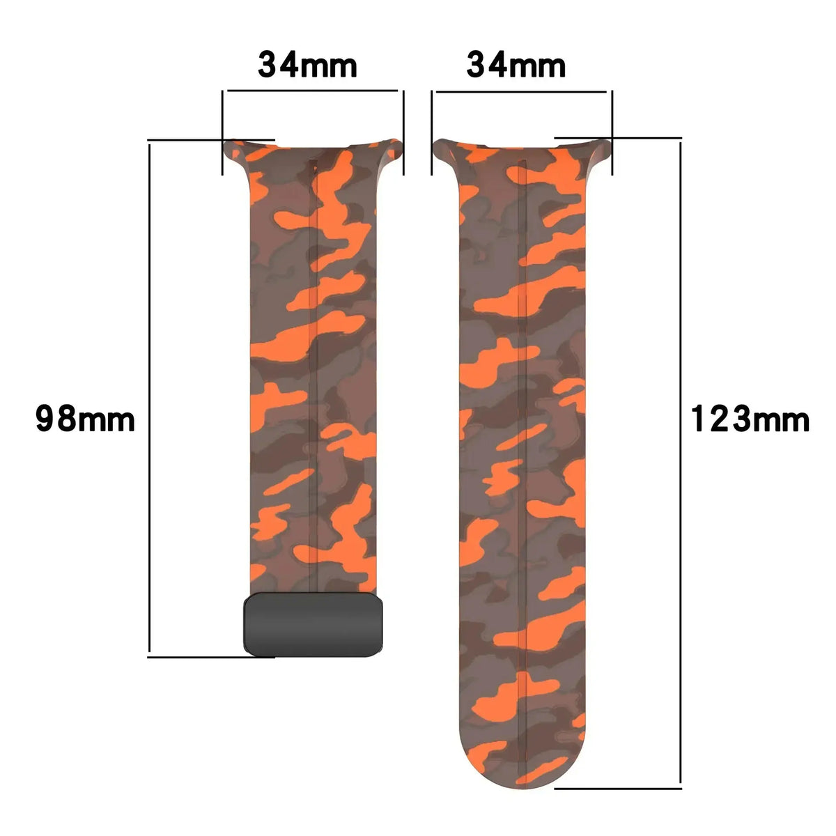 Camouflage Band for Samsung Galaxy Watch Ultra 47mm Silicone Magnetic Bracelet for Galaxy Watch 7 Ultra Replacement Watchband Avontic