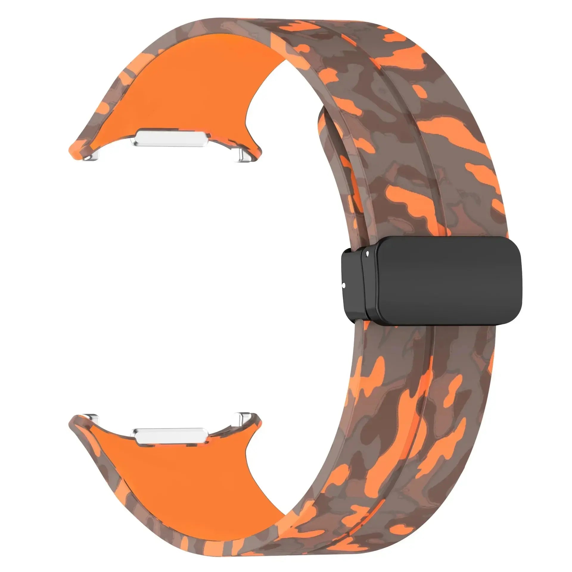 Camouflage Band for Samsung Galaxy Watch Ultra 47mm Silicone Magnetic Bracelet for Galaxy Watch 7 Ultra Replacement Watchband Avontic