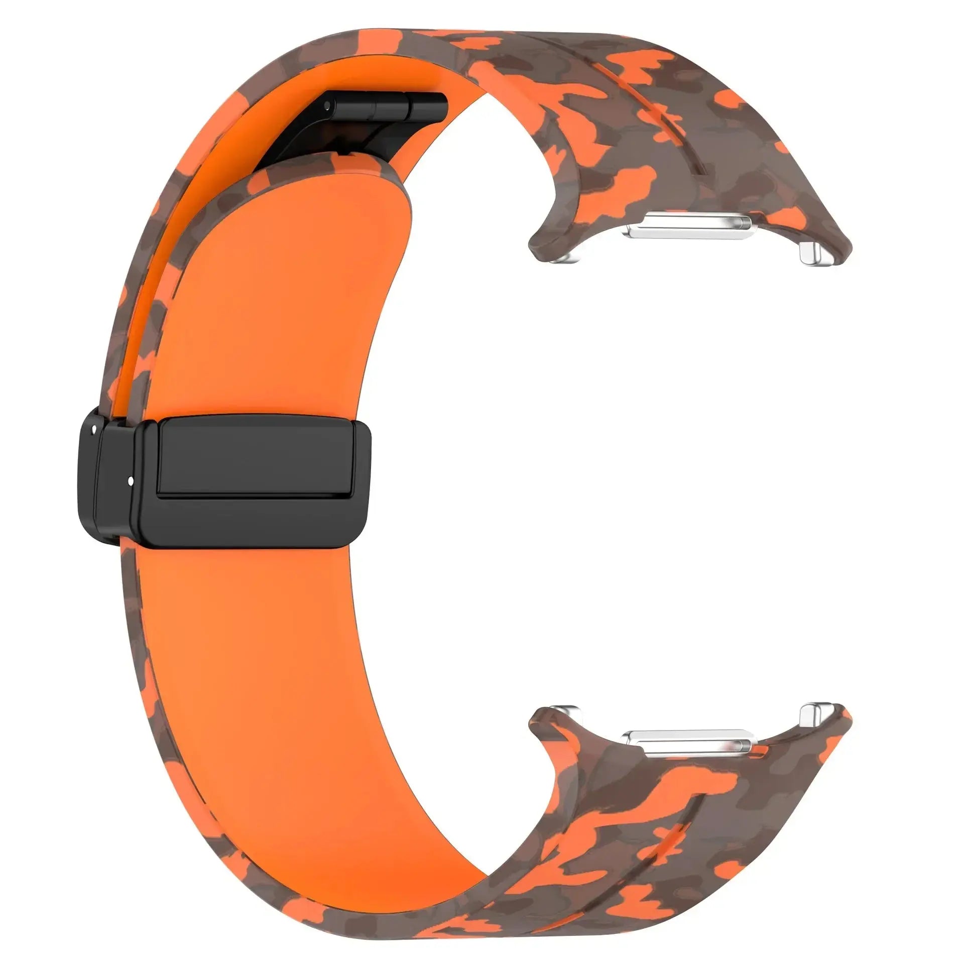 Camouflage Band for Samsung Galaxy Watch Ultra 47mm Silicone Magnetic Bracelet for Galaxy Watch 7 Ultra Replacement Watchband Avontic