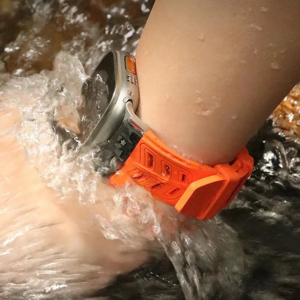 CarbonForce Pro FKM Fluororubber Band – Premium Carbon Fiber Design for Apple Watch Ultra &amp; Series 10, 9, 8, 7 — product view 38