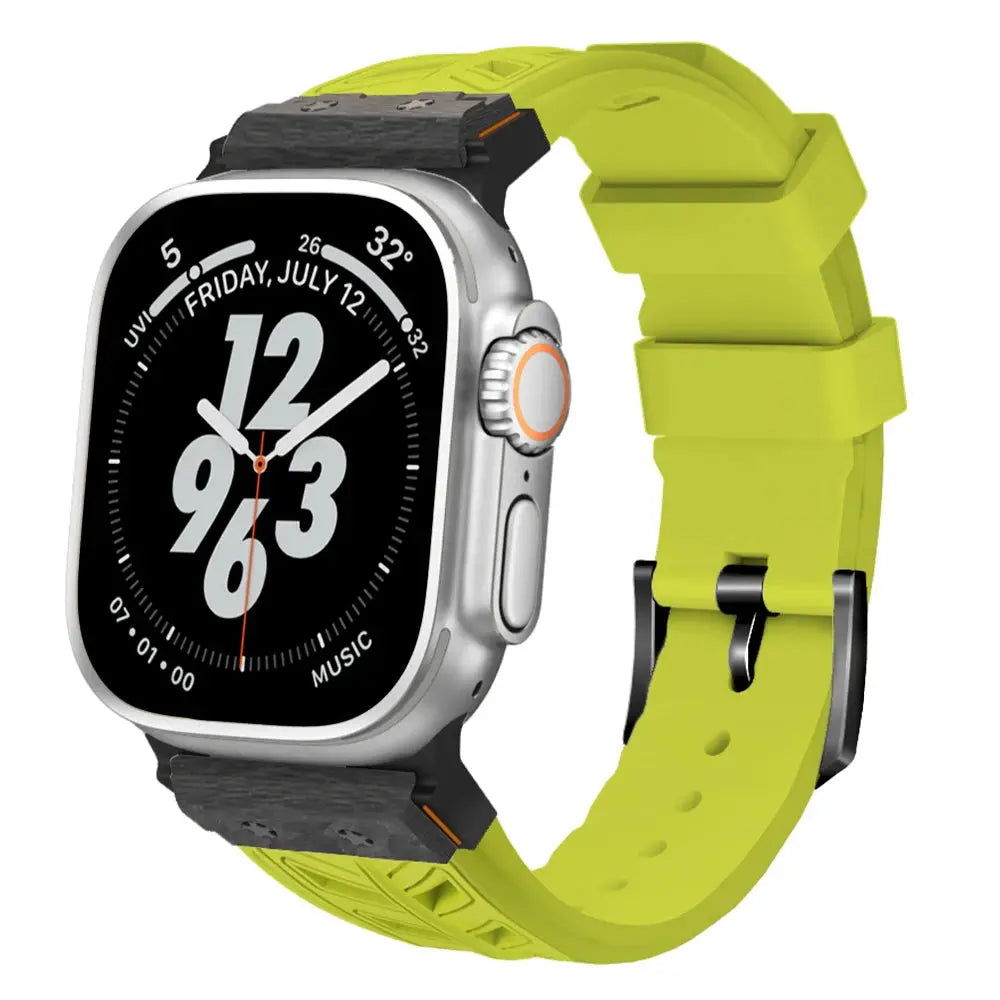 CarbonForce Pro FKM Fluororubber Band – Premium Carbon Fiber Design for Apple Watch Ultra &amp; Series 10, 9, 8, 7 — product view 4