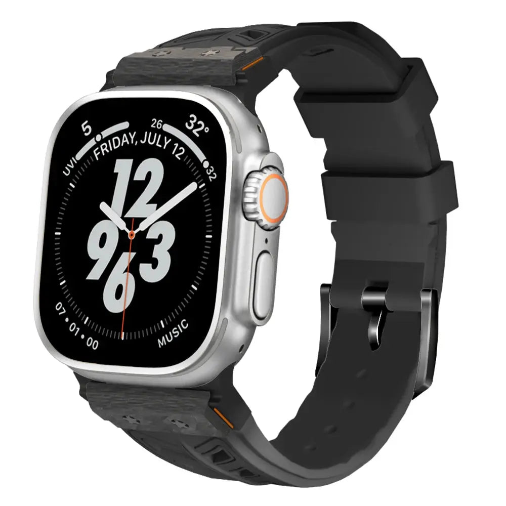 CarbonForce Pro FKM Fluororubber Band – Premium Carbon Fiber Design for Apple Watch Ultra &amp; Series 10, 9, 8, 7 — product view 5