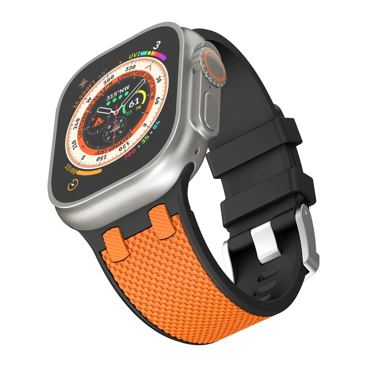 Carbon Fiber Strap for Apple Watch Ultra 2 49mm Silicone Band 45mm 44mm 42mm Men Sport Bracelet For iWatch Series 9 8 7 6 4 5 se Avontic