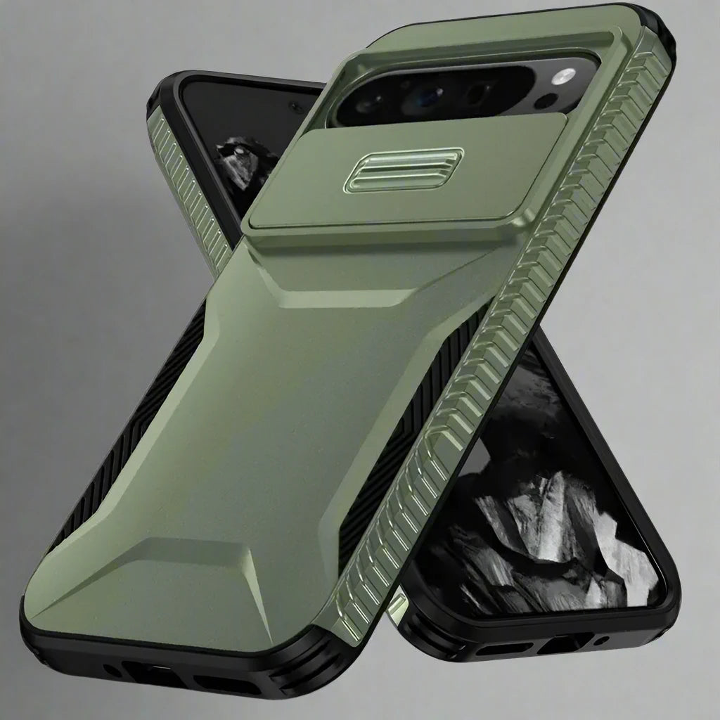 Case For Google Pixel 9 Pro XL Pixel9 Military Grade Antiskid Camera Lens Slide Cover Google Pixel 9 Pro Hard Cases Pixel9 Cover Avontic