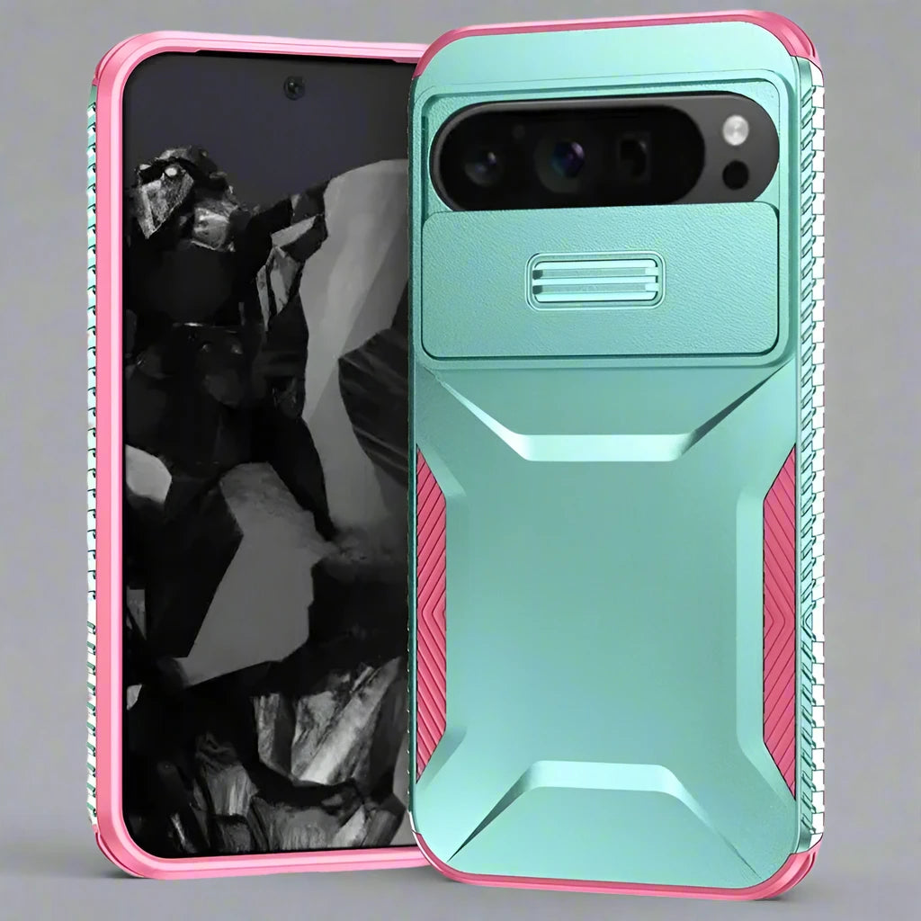DefenderShield Military Grade Case for Google Pixel 9 Pro XL - Ultimate Protection with Camera Lens Slide Cover