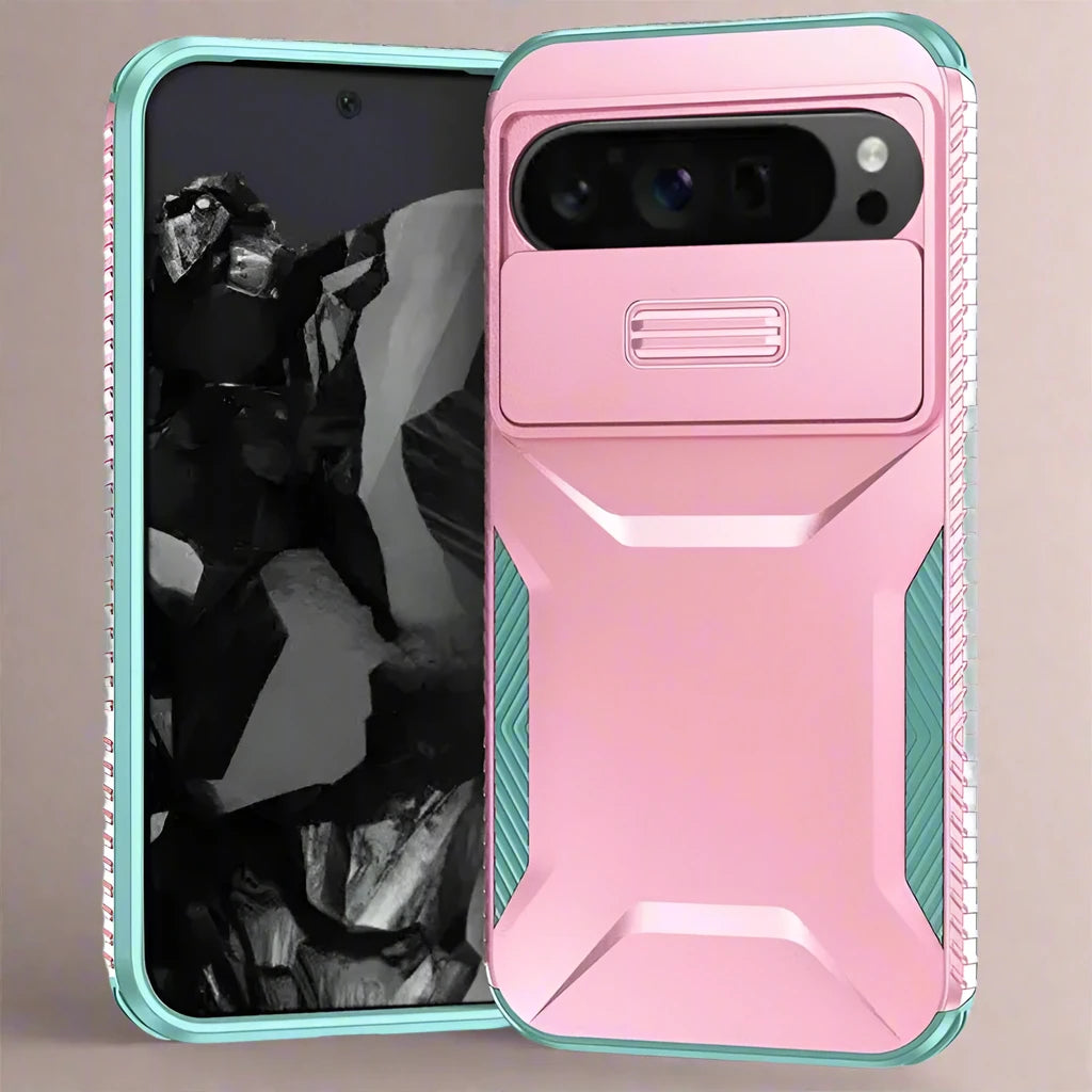 DefenderShield Military Grade Case for Google Pixel 9 Pro XL - Ultimate Protection with Camera Lens Slide Cover