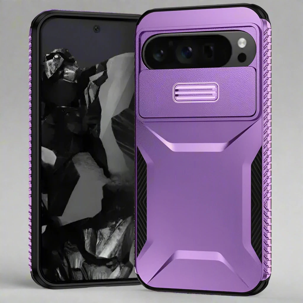 DefenderShield Military Grade Case for Google Pixel 9 Pro XL - Ultimate Protection with Camera Lens Slide Cover
