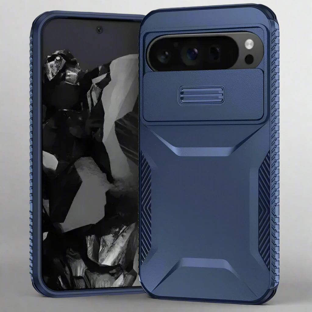 DefenderShield Military Grade Case for Google Pixel 9 Pro XL - Ultimate Protection with Camera Lens Slide Cover