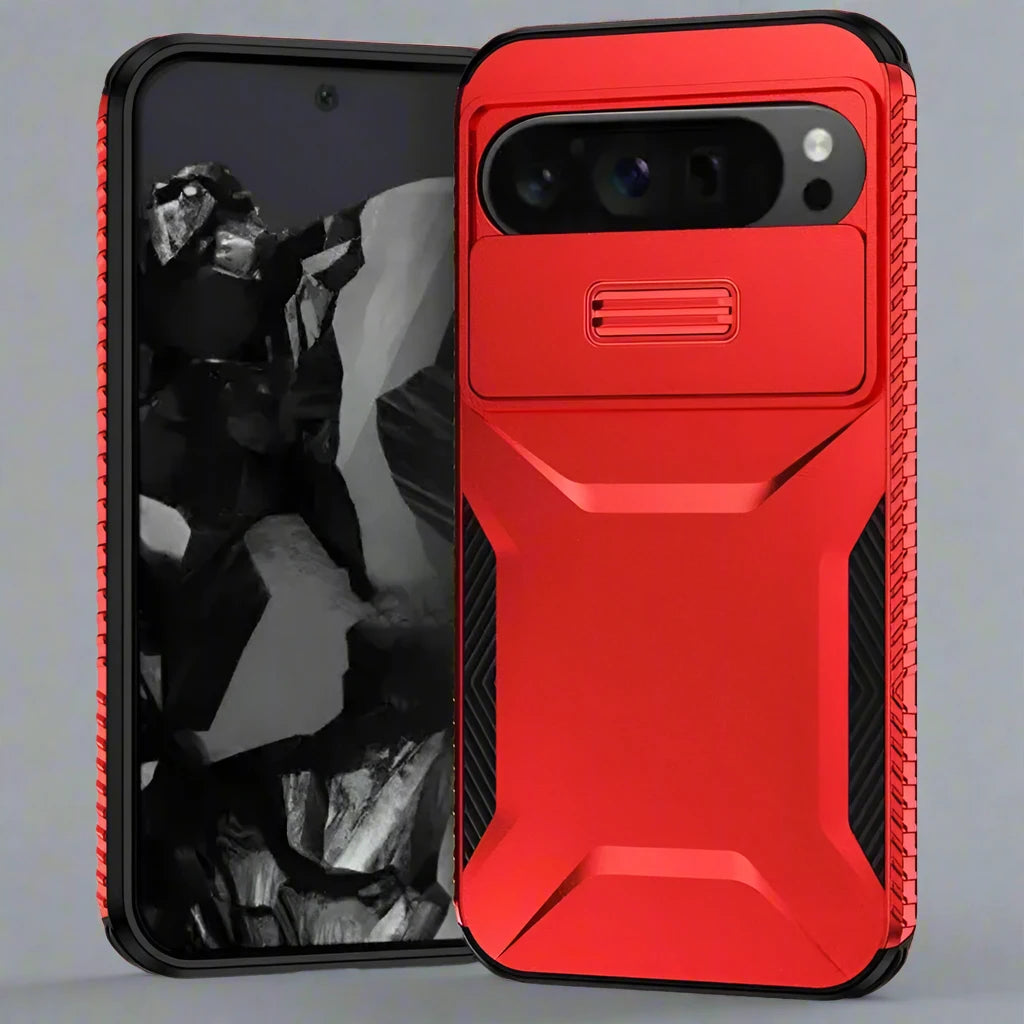 DefenderShield Military Grade Case for Google Pixel 9 Pro XL - Ultimate Protection with Camera Lens Slide Cover