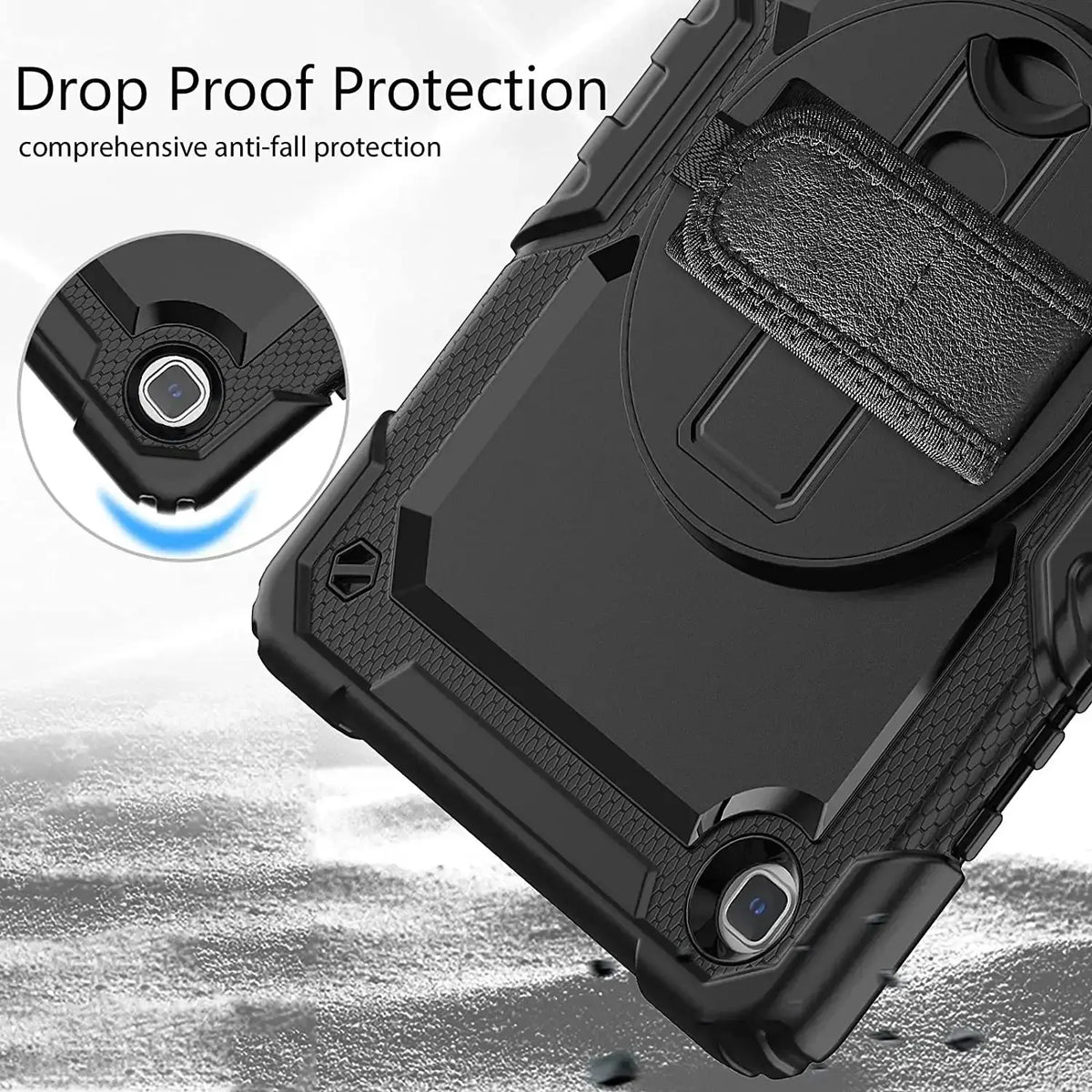 Case For Samsung Galaxy Tab A8 10.5 SM-X200 X205 X207 2022 Tablet Cover A9+Plus 11 A9 8.7 Kid Capa Screen Protector+Handle Strap Avontic