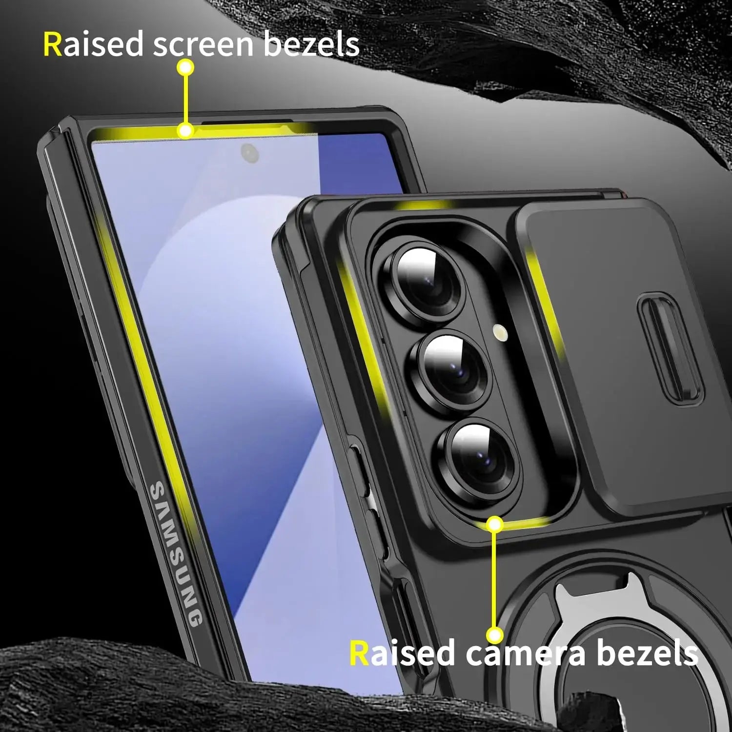 Case For Samsung Galaxy Z Fold 7 6 5 4G 5G 2025 Military-Grade Protection Phone Slide Camera Cover Avontic