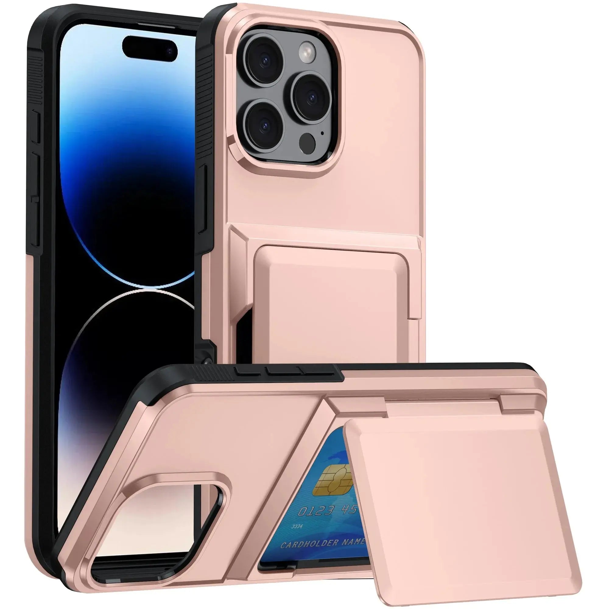 ArmorGuard Wallet Case with Card Holder for iPhone 16 and 16 Pro Max - Shockproof Heavy-Duty Protection — product view 6