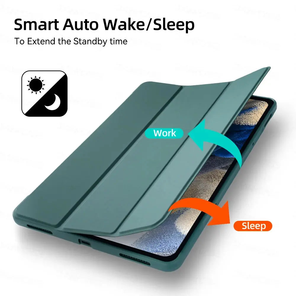 Case for Samsung Galaxy Tab A8 10.5 X205 X200 S6 Lite P610 P615 A7 T500  A7 lite T220 S7 S8 S9 PU Tablet Cover Smart Leather Pinnacle Luxuries