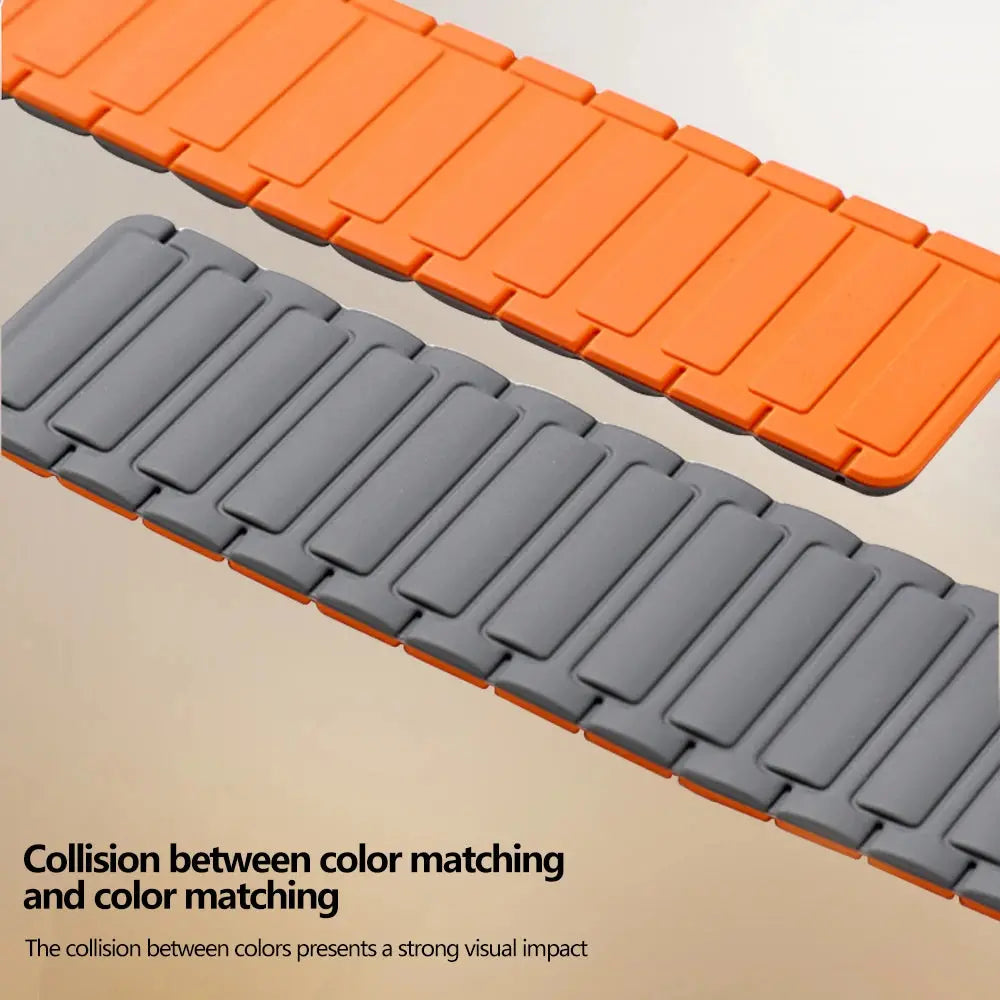 Case+Strap for Apple Watch 44mm 40 41mm 45mm Magnetic Band+PC Bumper Screen Protection Bracelet Iwatch Series 9 8 7 Se 6 5 Cover Avontic