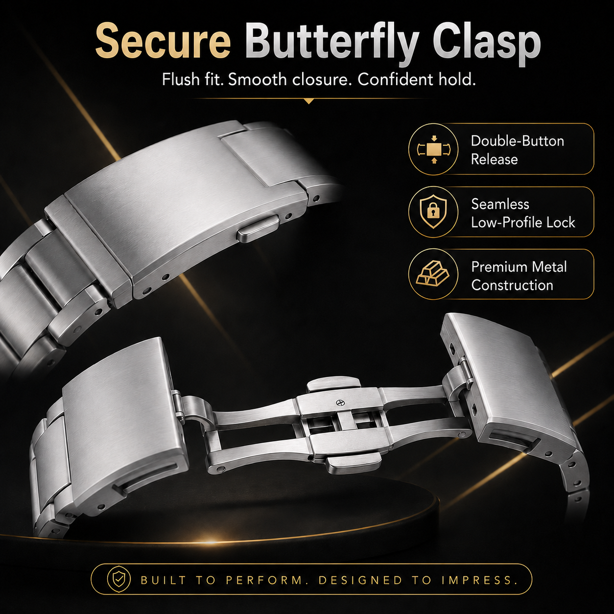 Avontic TitanForge Pro Titanium Quick-Release Band for Garmin Watches – 20mm & 22mm — product view 5
