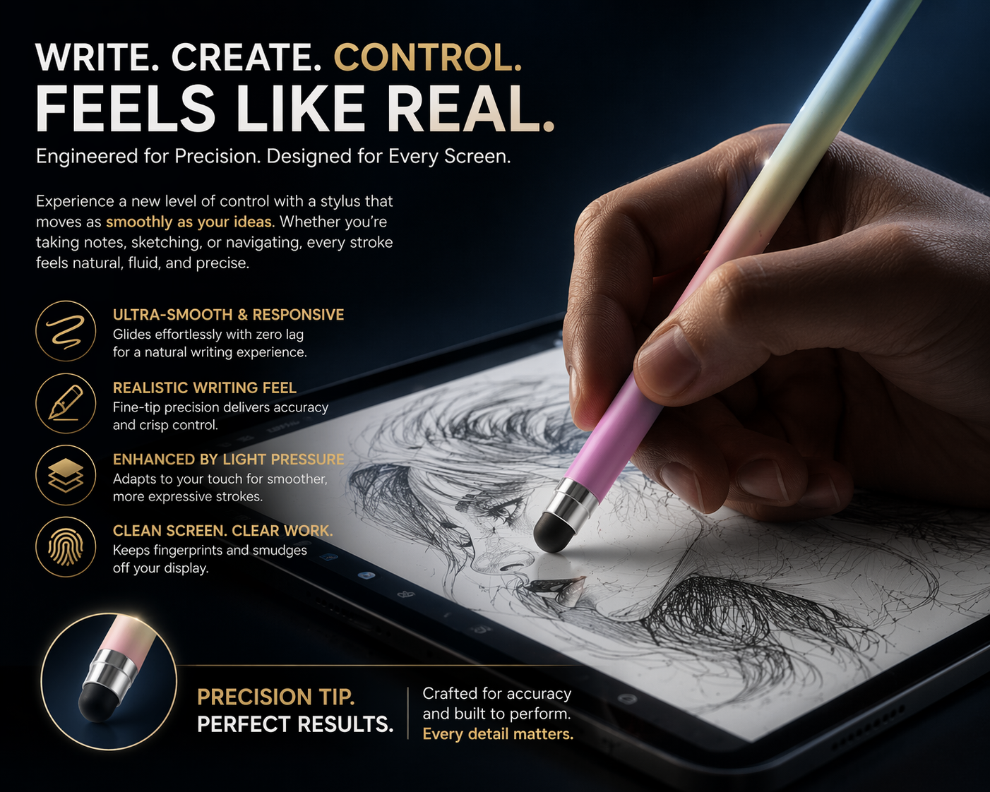 ApexTouch Universal Precision Stylus Pen