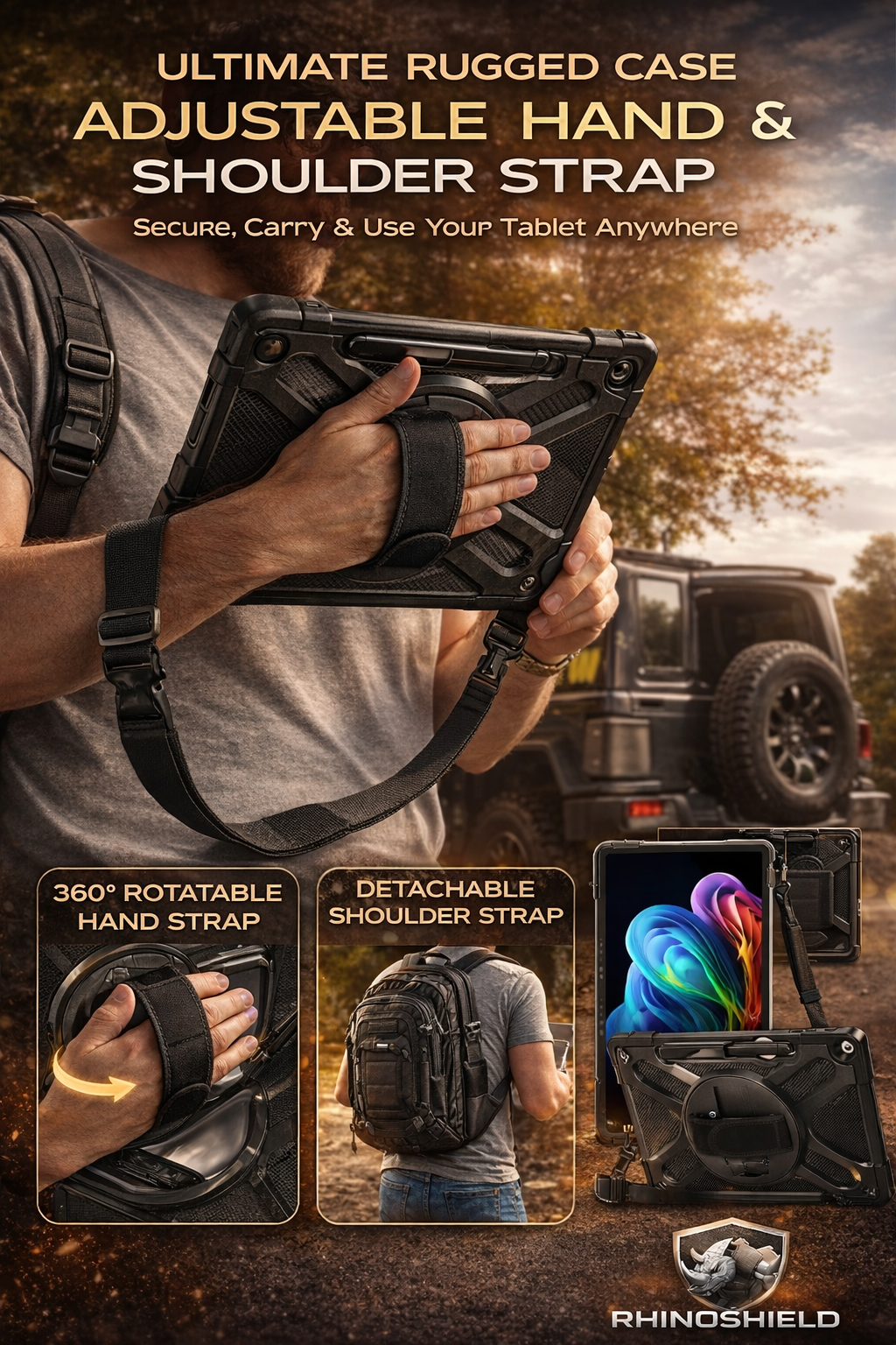 RhinoGuard Apex Rotation Case for Surface Pro 12 2025