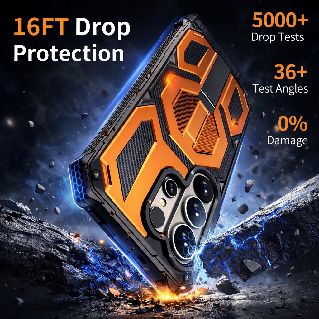 Heavy Duty Armor Kickstand Case for Samsung Galaxy S26 Ultra, S26 & S26 Plus