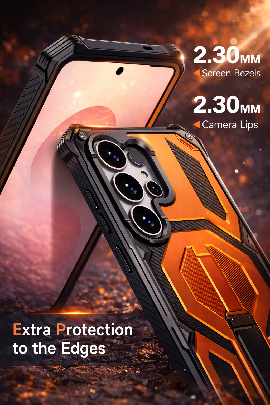 Heavy Duty Armor Kickstand Case for Samsung Galaxy S26 Ultra, S26 & S26 Plus