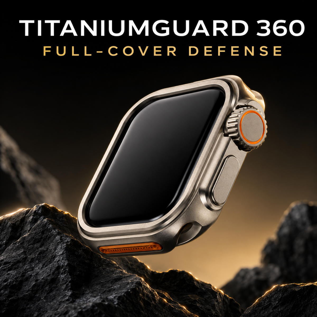 TitaniumGuard 360° Protective Case – Full Cover for Apple Watch Series 11/10 (42mm & 46mm)