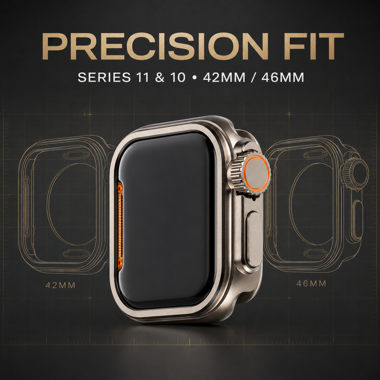 TitaniumGuard 360° Protective Case – Full Cover for Apple Watch Series 11/10 (42mm & 46mm) — product view 5