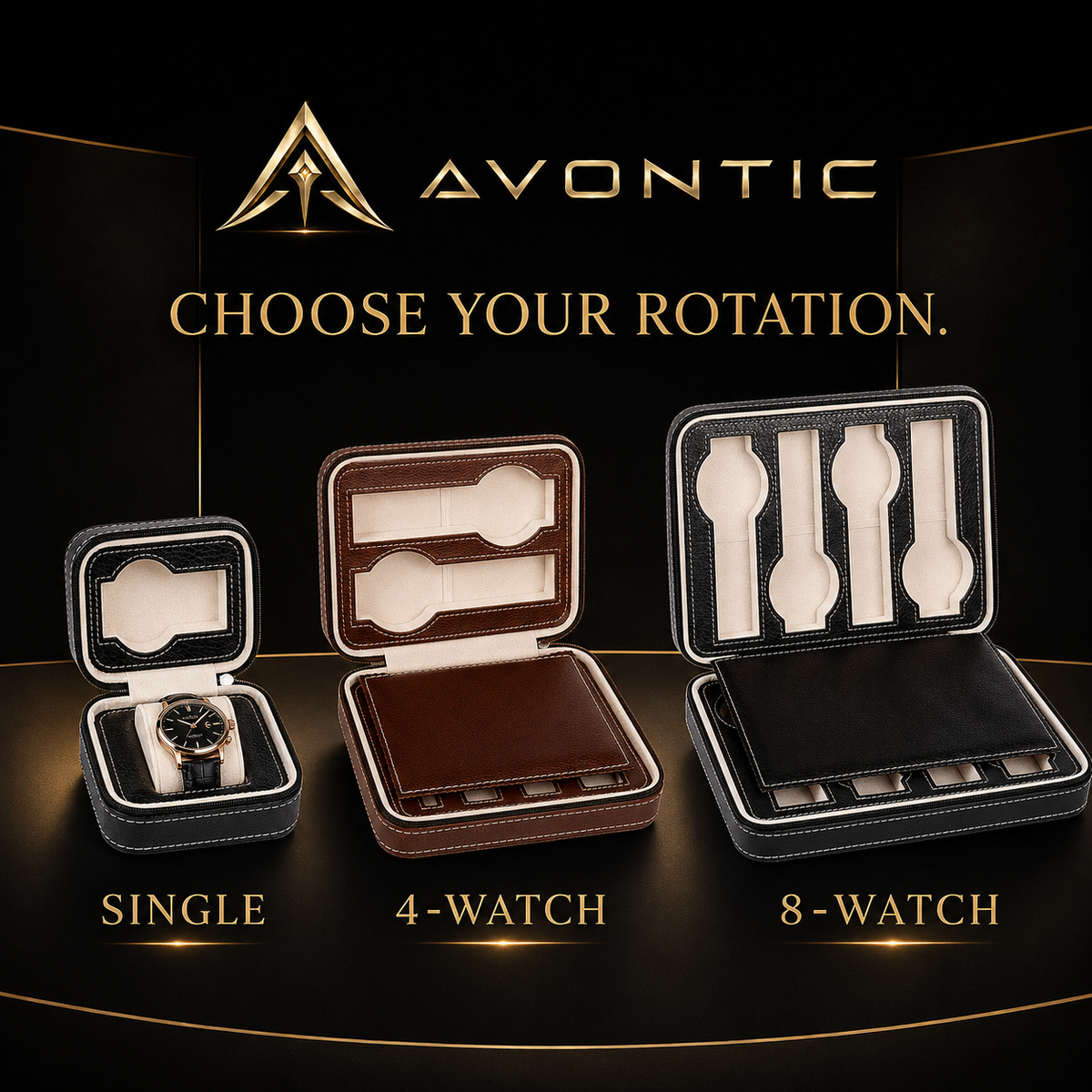 Avontic Watch Travel Case