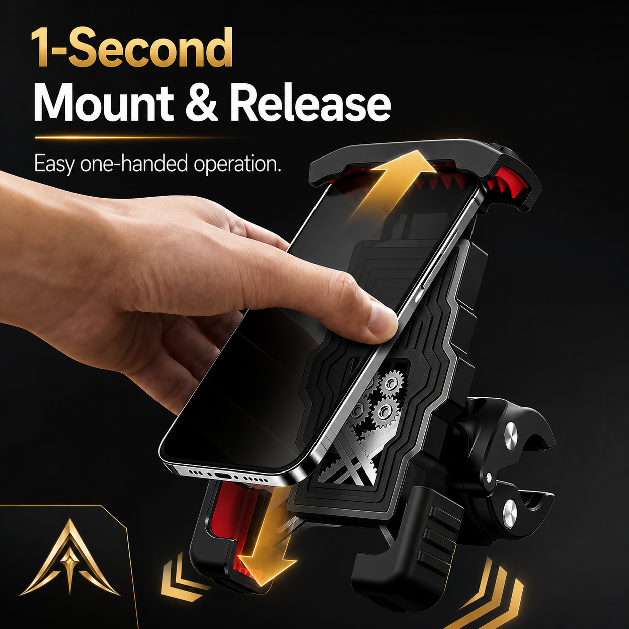 Avontic UltraGrip Bike Motorcycle Phone Mount Holder