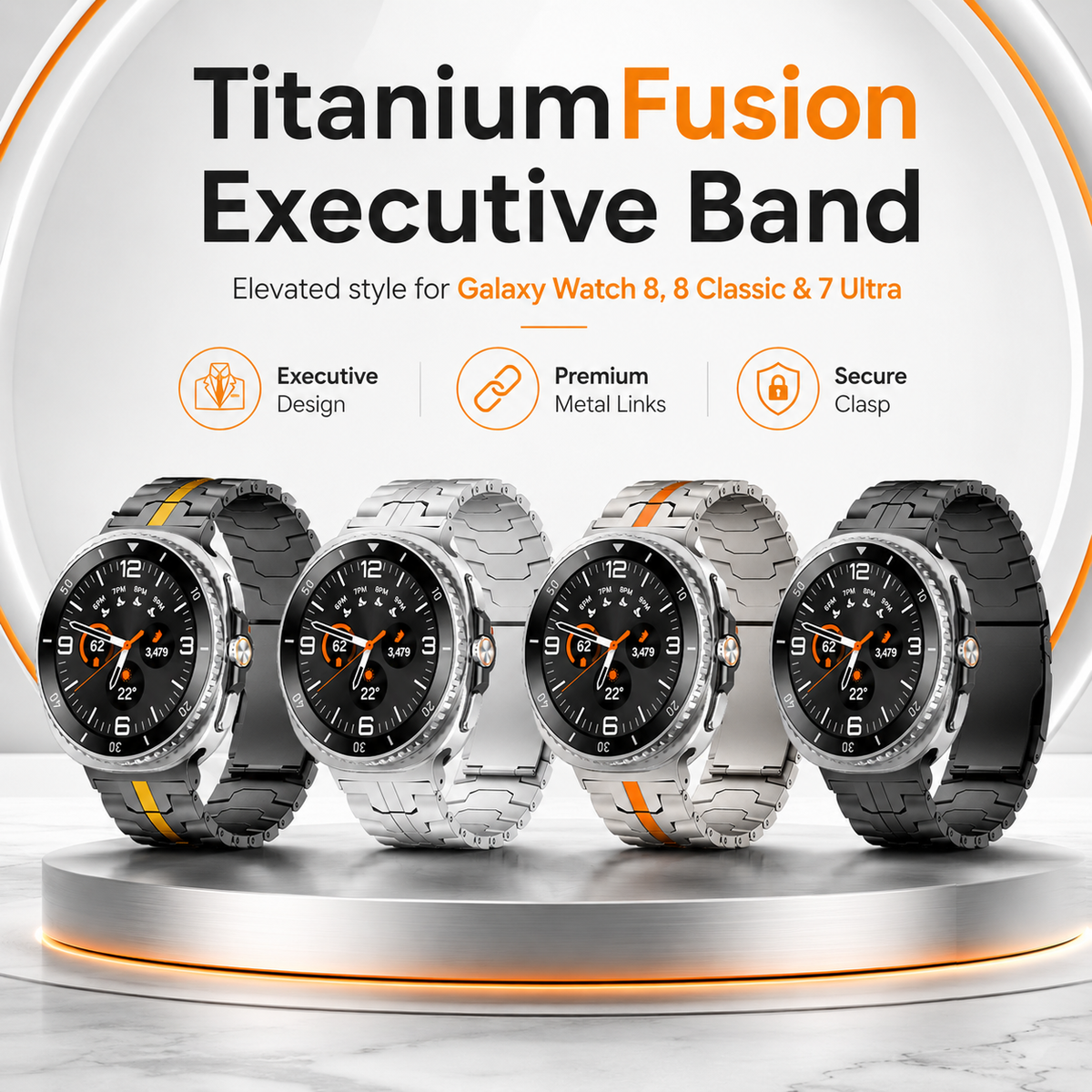 Samsung Galaxy Watch9/Watch8 & Ultra2 Band – TitaniumFusion