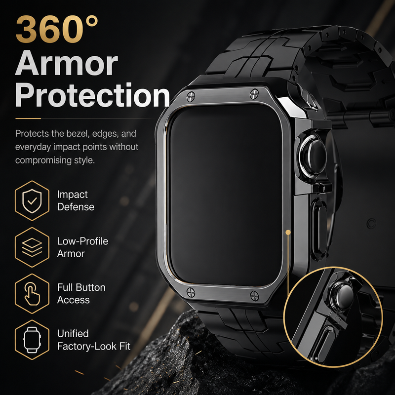 TitanEdge Forged in Fire Prestige Series for Apple Watch Series 11/10 (42mm & 46mm) & Ultra 4 (49mm)