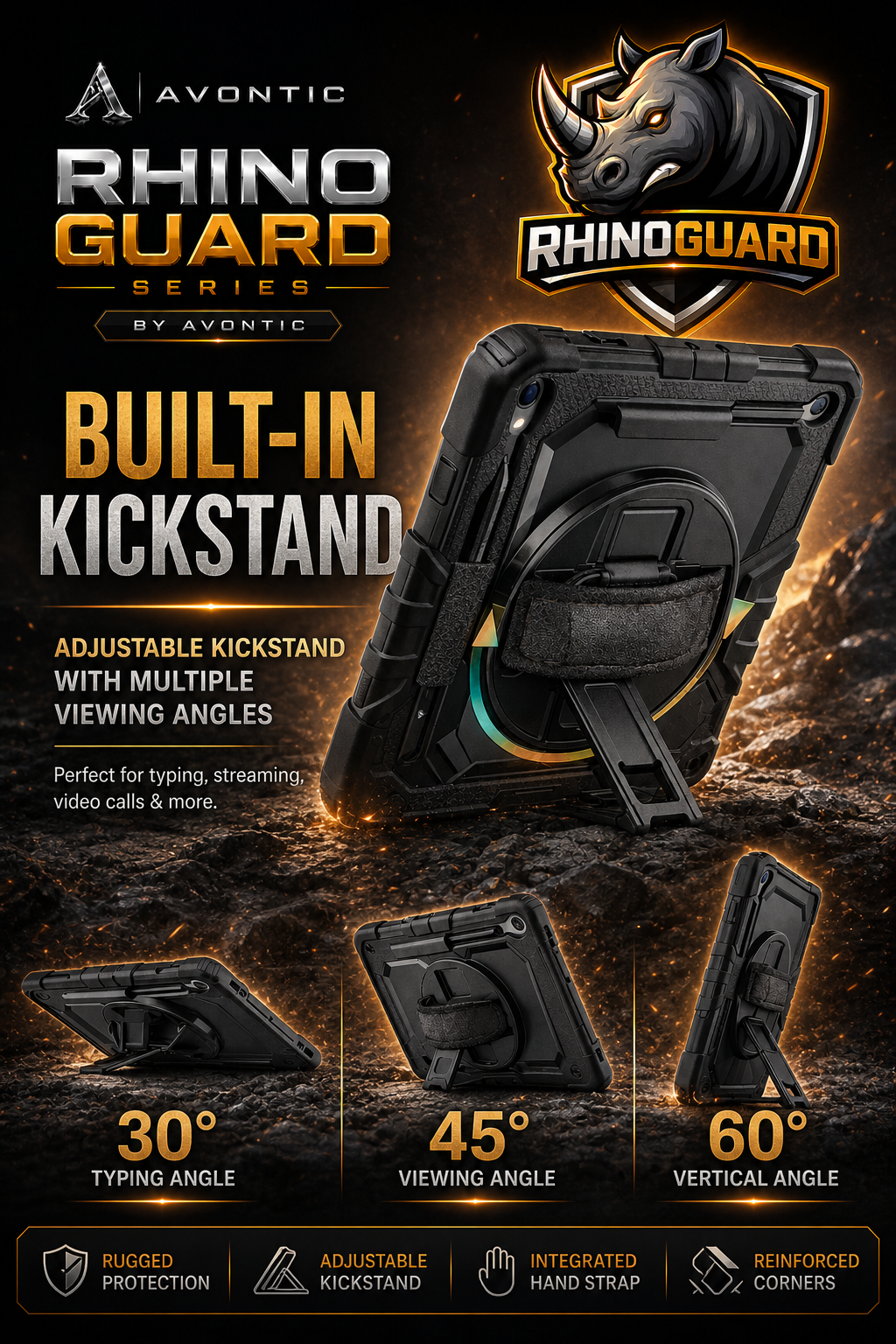 RhinoGuard Tactical 360 Pro Case for Galaxy Tab Series