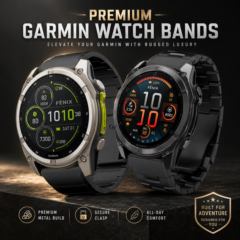 TitanForge Apex Titanium Elite Band – Precision Crafted for Garmin 22mm 26mm