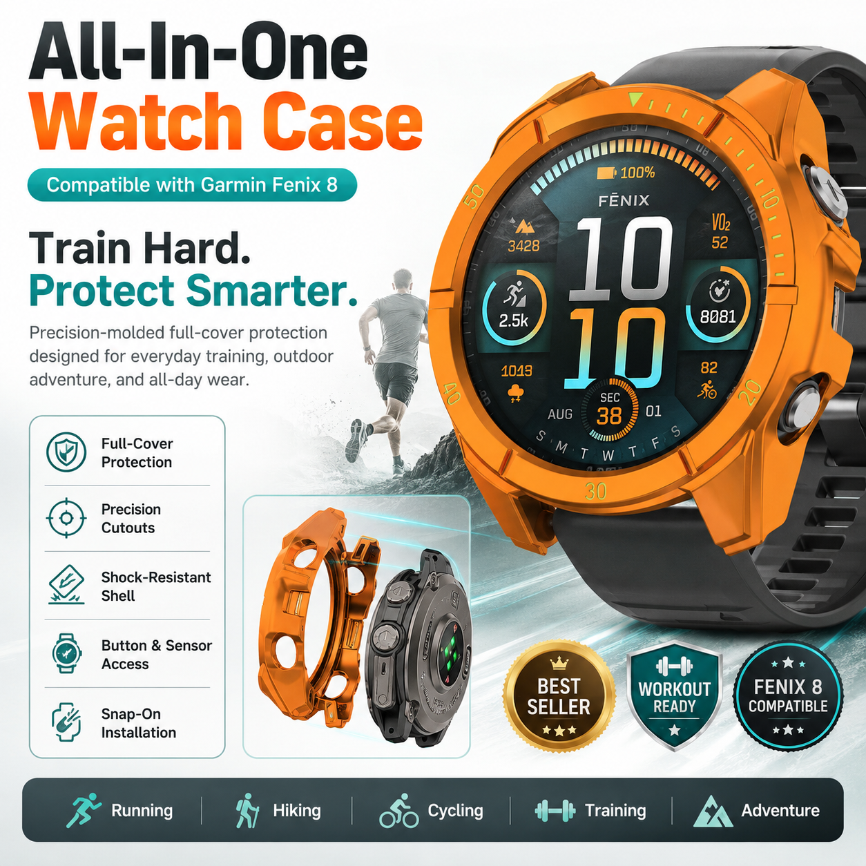 DuraShield Pro - Rugged Protection for Garmin Fenix 8 & Descent Mk3i