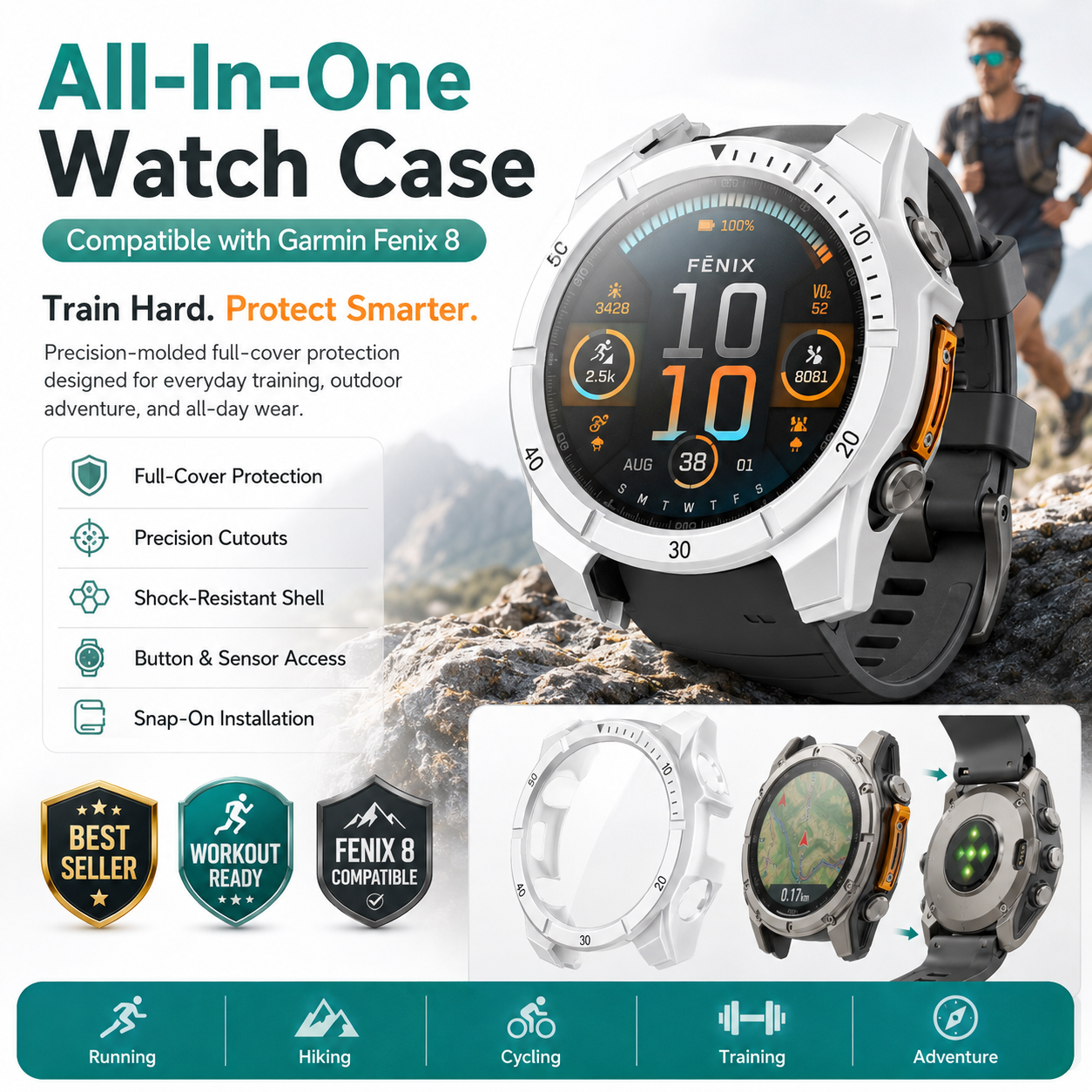 DuraShield Pro - Rugged Protection for Garmin Fenix 8 & Descent Mk3i