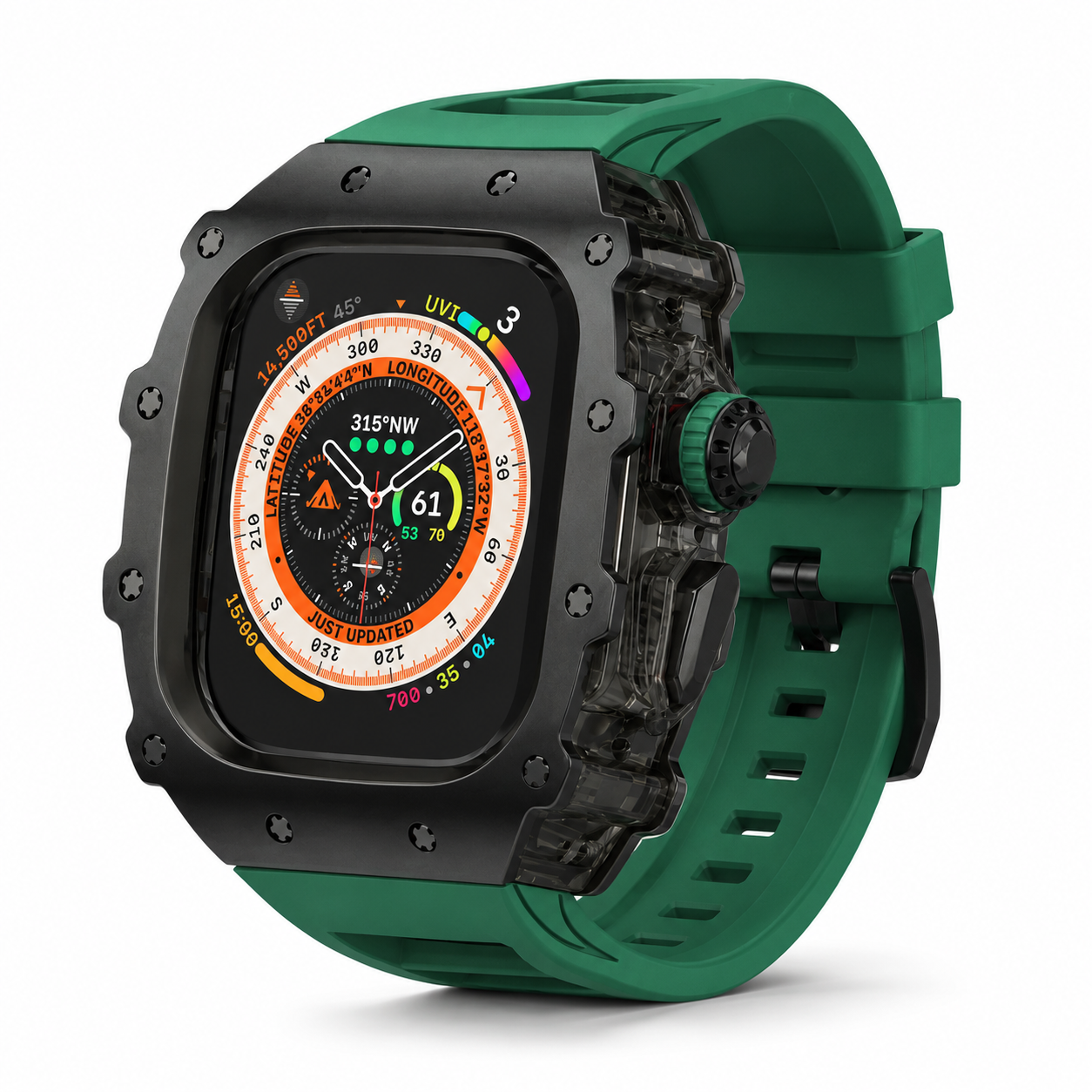 FortiCase Sport Edition — Stainless Steel Armor Kit for Apple Watch Ultra 3, 2 & 1 & Series 6–9
