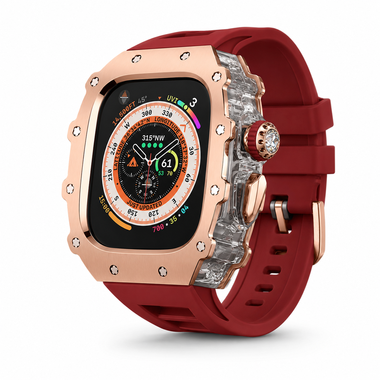 FortiCase Sport Edition — Stainless Steel Armor Kit for Apple Watch Ultra 3, 2 & 1 & Series 6–9