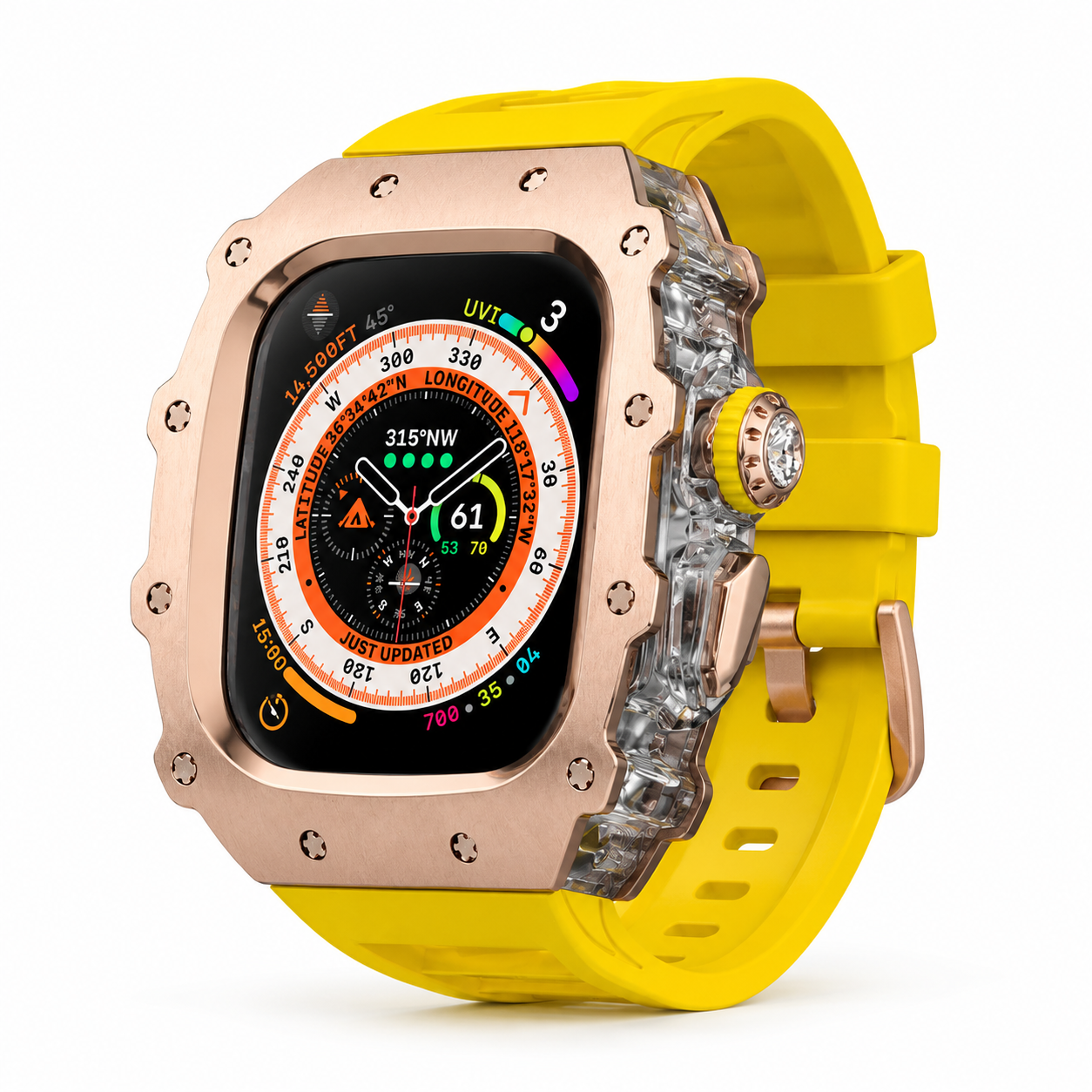 FortiCase Sport Edition — Stainless Steel Armor Kit for Apple Watch Ultra 3, 2 & 1 & Series 6–9