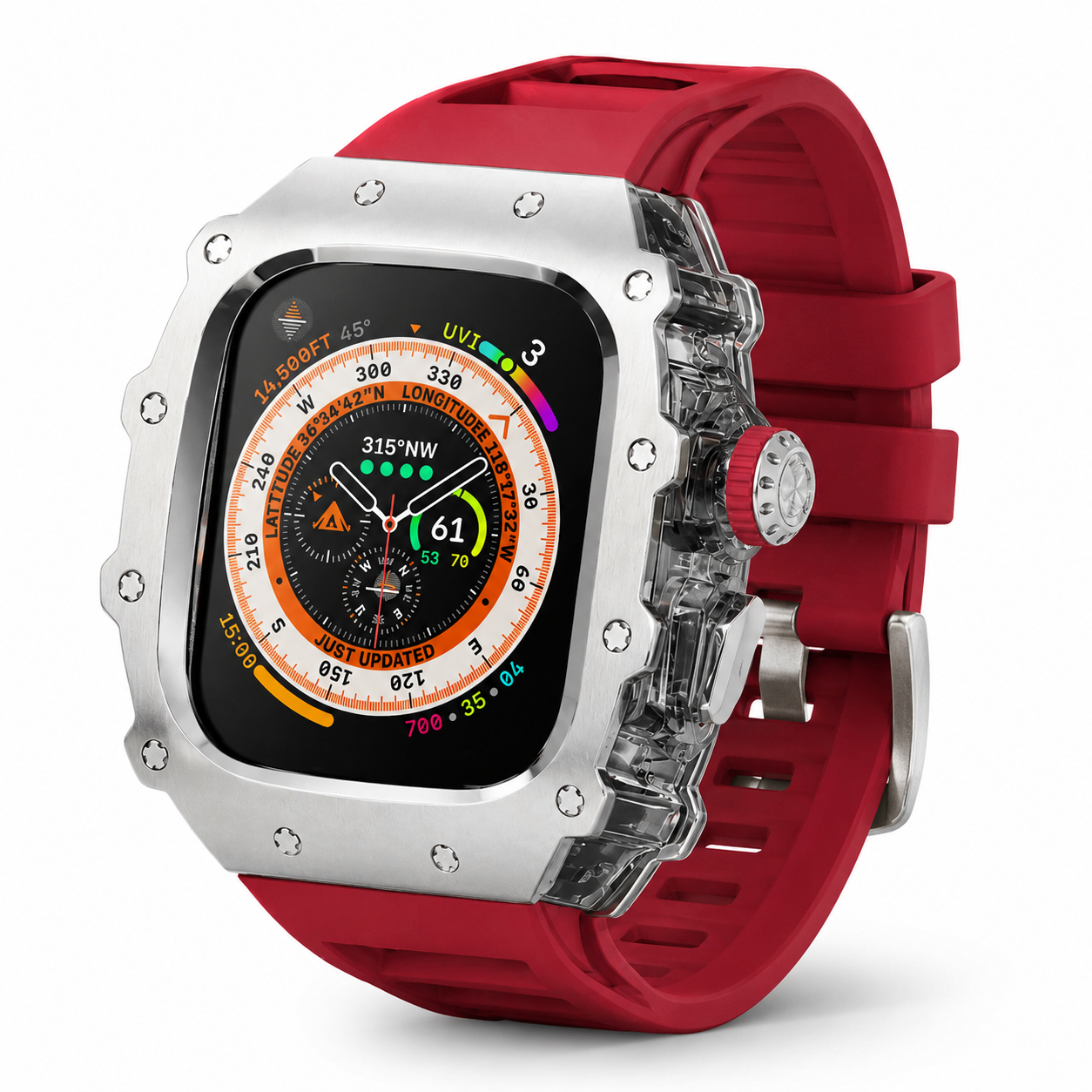 FortiCase Sport Edition — Stainless Steel Armor Kit for Apple Watch Ultra 3, 2 & 1 & Series 6–9