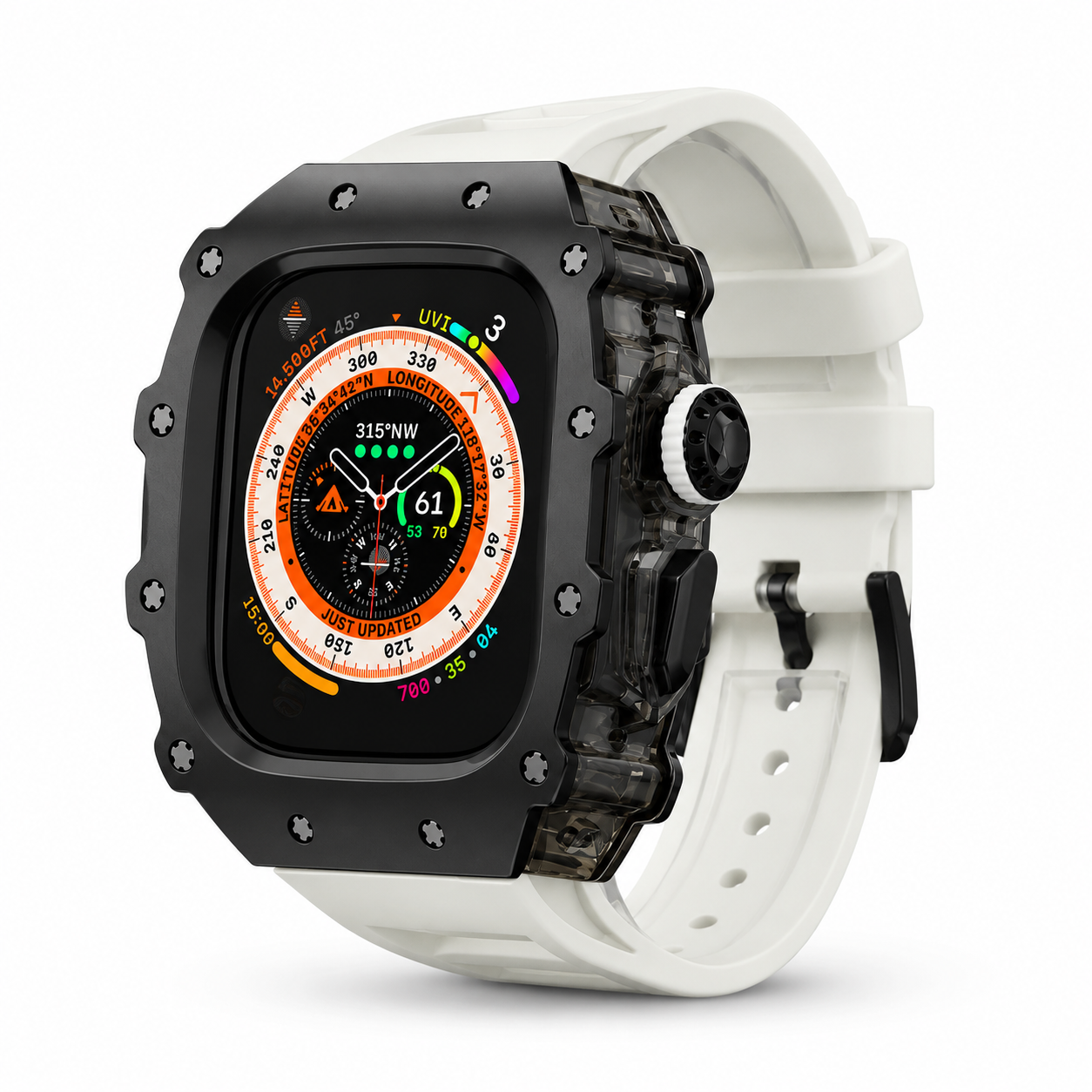 FortiCase Sport Edition — Stainless Steel Armor Kit for Apple Watch Ultra 3, 2 & 1 & Series 6–9
