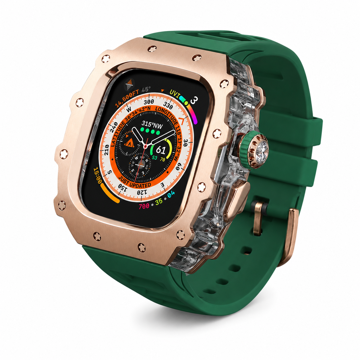 FortiCase Sport Edition — Stainless Steel Armor Kit for Apple Watch Ultra 3, 2 & 1 & Series 6–9