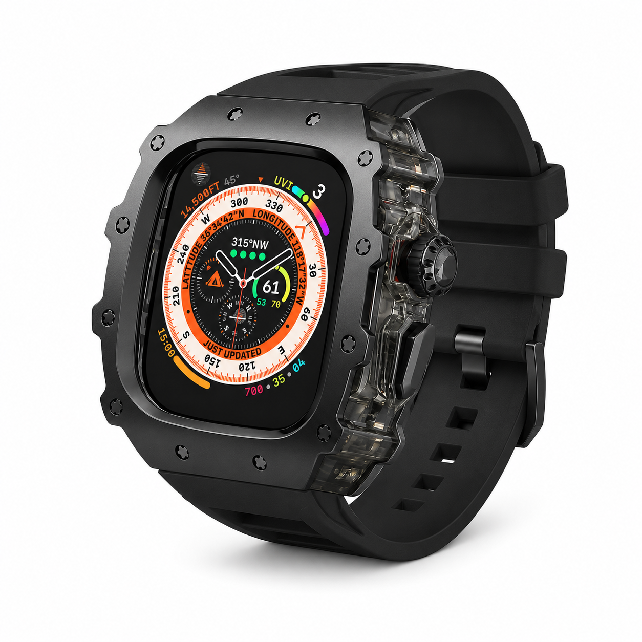 FortiCase Sport Edition — Stainless Steel Armor Kit for Apple Watch Ultra 3, 2 & 1 & Series 6–9