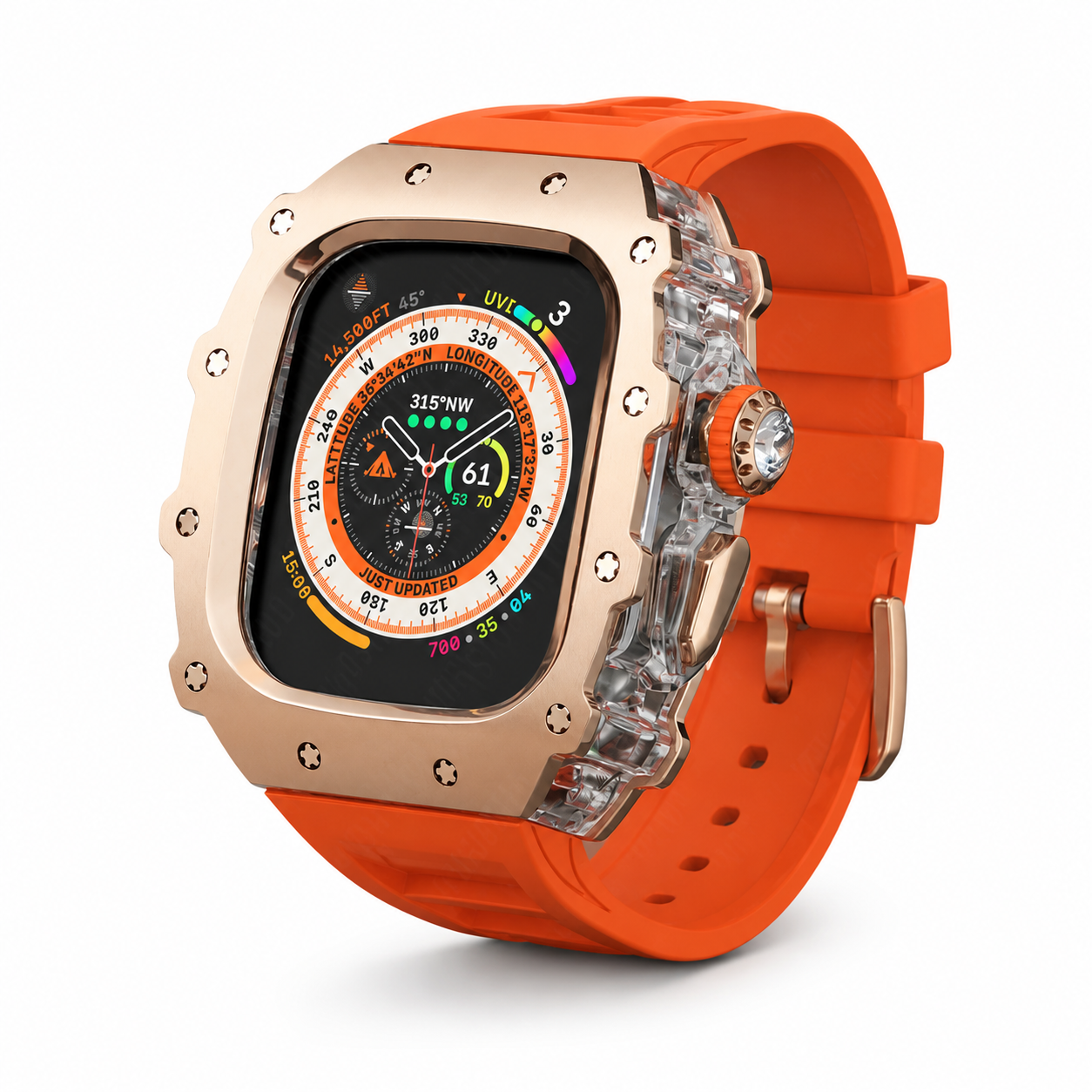 FortiCase Sport Edition — Stainless Steel Armor Kit for Apple Watch Ultra 3, 2 & 1 & Series 6–9