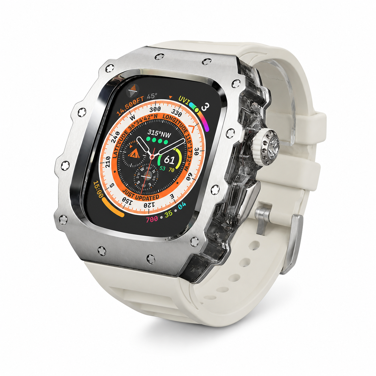 FortiCase Sport Edition — Stainless Steel Armor Kit for Apple Watch Ultra 3, 2 & 1 & Series 6–9