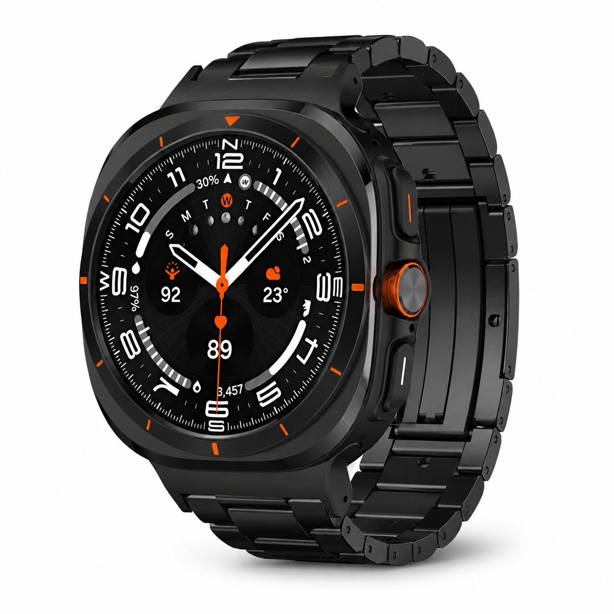 TitaniumLuxe Pro Band for Samsung Galaxy Watch Ultra 2024 & 2025 (47mm) - Premium Titanium, Adjustable, 4 Finishes
