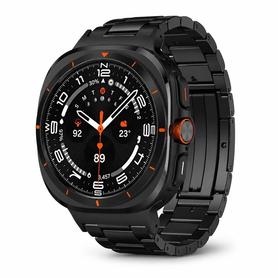 TitaniumLuxe Pro Band for Samsung Galaxy Watch Ultra 2024 & 2025 (47mm) - Premium Titanium, Adjustable, 4 Finishes